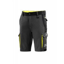 pantalone cortogrigio giallo fluo